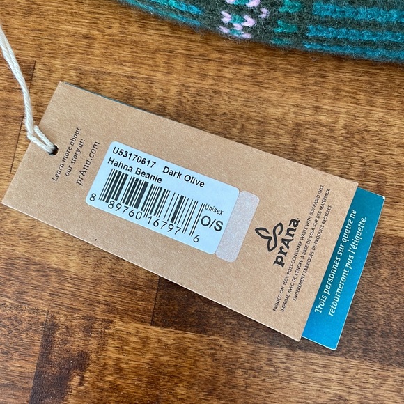 NWT Prana Hahna Beanie- dark olive - Picture 2 of 6